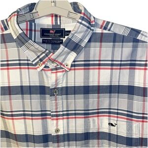 Vineyard Vines Men's Slim‎ Fit Tucker Shirt Plaid L/S Multicolor Performance XXL